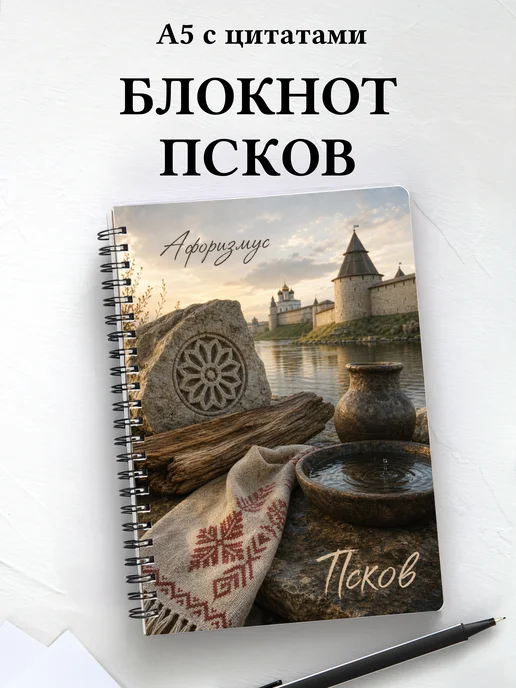 Блокнот Псков с мотивирующими цитатами