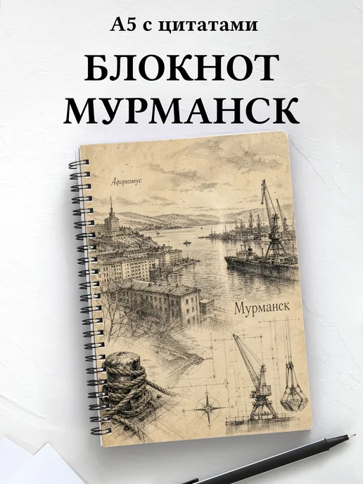 Блокнот Мурманск с мотивирующими цитатами