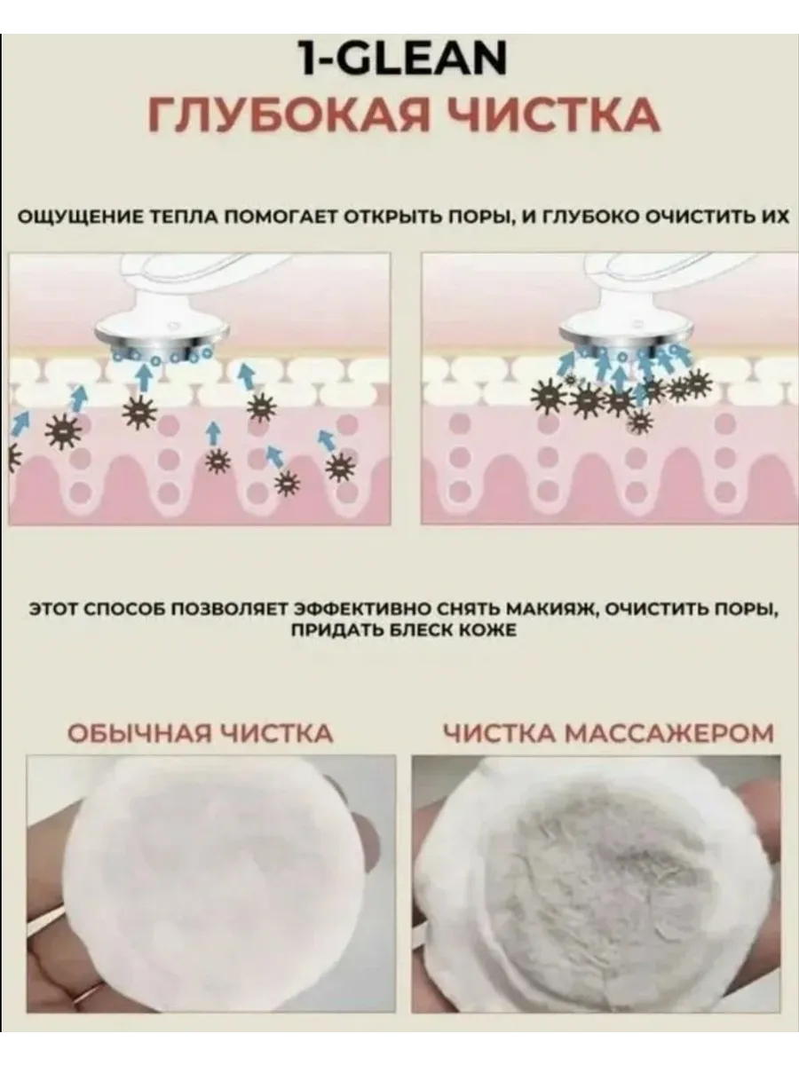 Микротоковый массажер для лица от морщин и отеков — фото 4