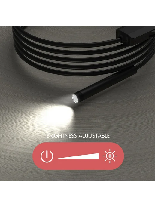 HD эндоскоп 0.3MP 7мм для Android iPhone 1м, 1 м, фото 4