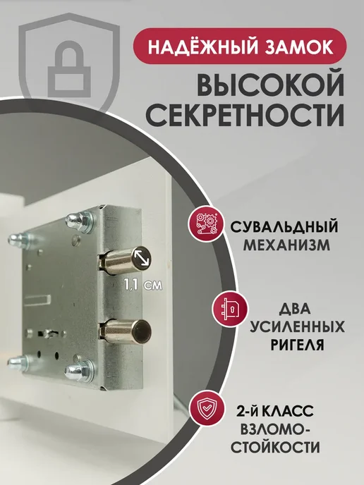 Сейф для денег и документов мебельный, 2 шт, фото 2