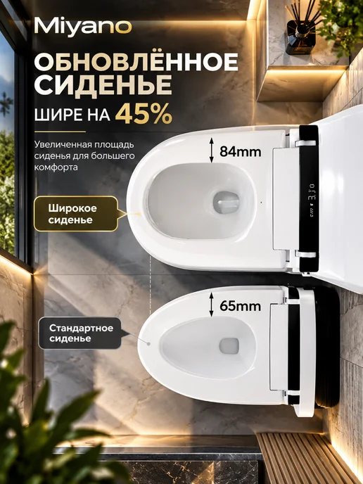 MIYANO Смарт унитаз - биде 949Е полный комплект, белый, фото 5