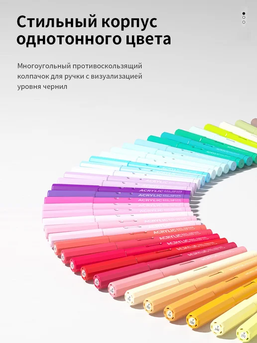 Акриловые маркеры Grasp, 84 цвета для скетчинга и раскраски, 84 цв., фото 3