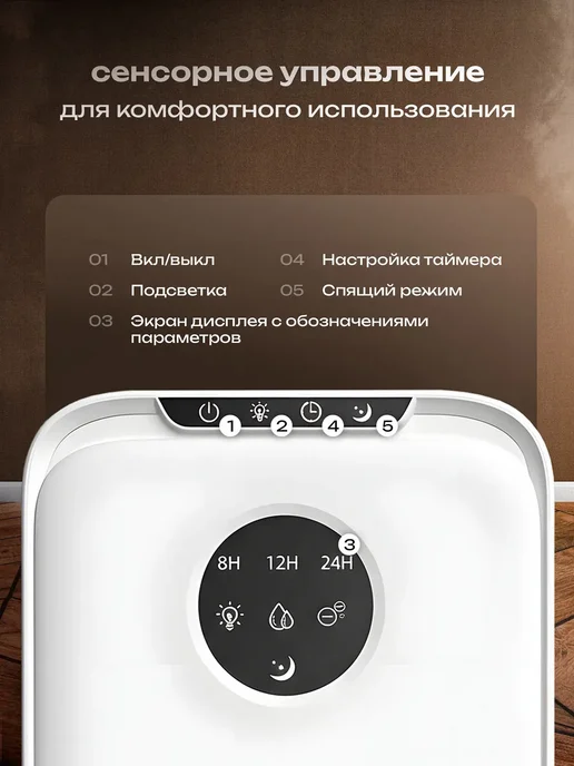 Осушитель воздуха для дома и квартиры, белый, фото 5
