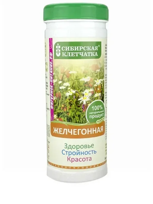 Сибирская клетчатка Клетчатка Желчегонная без сахара 170г, 170 г, фото 2