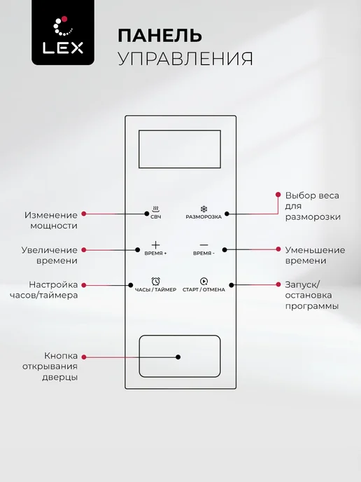 LEX Микроволновая печь встраиваемая BIMO 15.02N BBL, BBL, фото 6