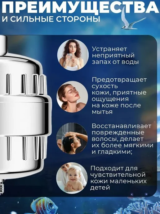 Картридж к фильтру для душа, белый, фото 2