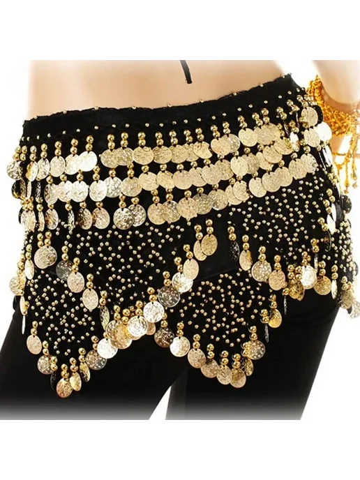 BELLYQUEEN Золотой пояс для танца живота, золотой, фото 2