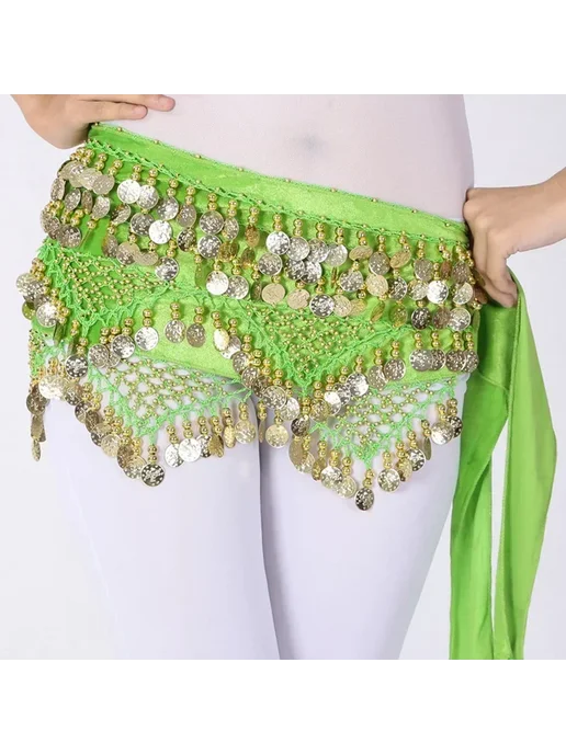 BELLYQUEEN Золотой пояс для танца живота, золотой, фото 6