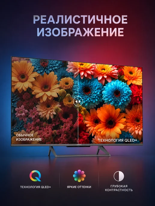 Skyworth Телевизор 50" 50Q67H, черный, черный, фото 2