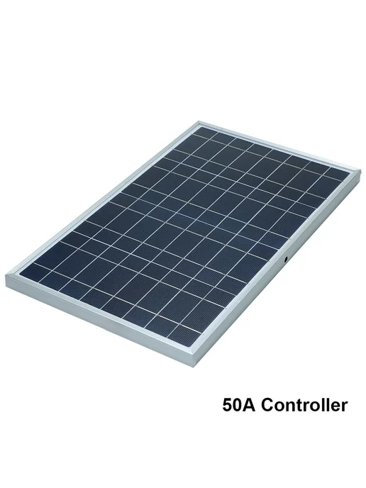 Портативный солнечный комплект 10W 12V, USB, 50A контроллер, 10 Вт, фото 2