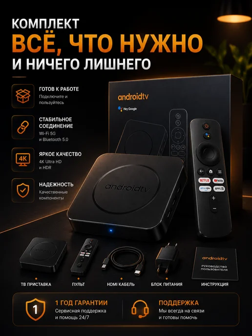 Cмарт приставка для телевизора с wifi, вариант, фото 8