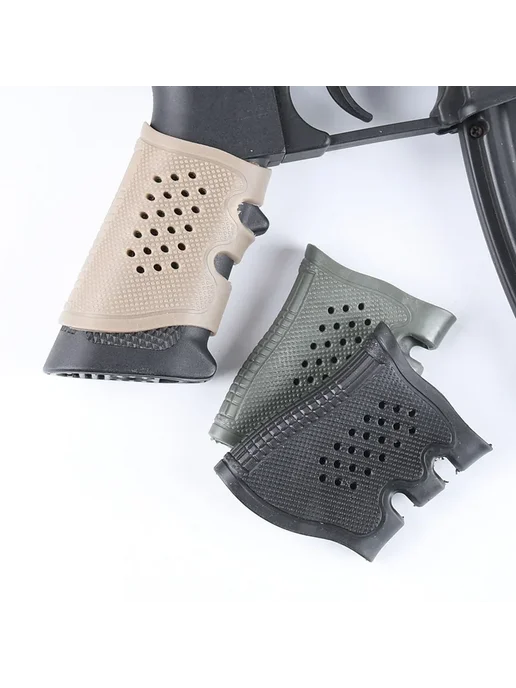 Нет бренда Тактический упор для рукоятки пистолета бежевый Khaki-1PC, бежевый, фото 2
