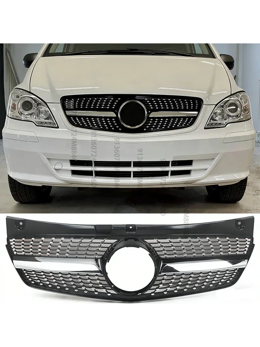 Нет бренда Передняя решетка бампера для Mercedes-Benz Viano Vito W639 2, вариант, фото 6