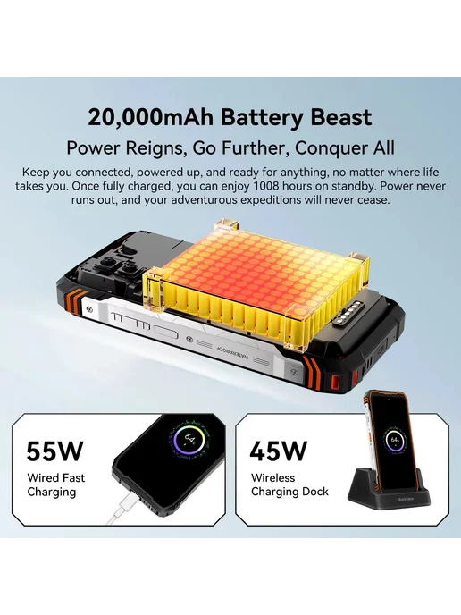 Смартфон Blackview Xplore 1 Pro 12/256 ГБ, черный, фото 4