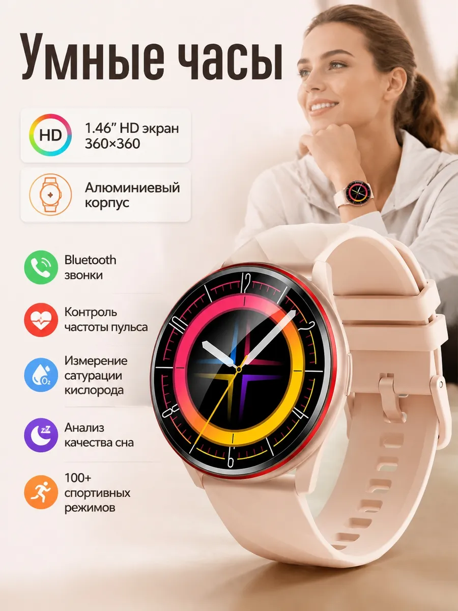 Samsung Умные часы с измерением пульса и сатурации и анализом сна