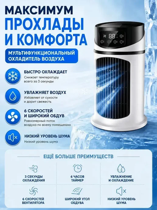 Мини кондиционер в машину от прикуривателя с фреоном, черный, фото 2