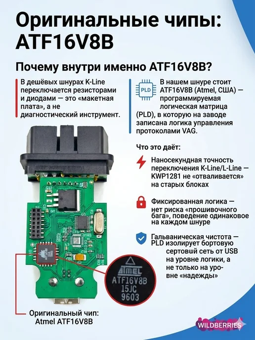 Felardel VCDS HEX-V2 V25.3 Автосканер Полный чип Atmega162 Русская, OBD 2 сканер, фото 4