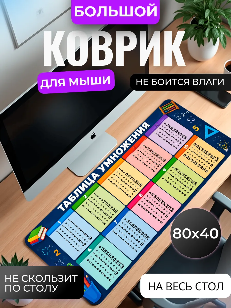 Коврик для мыши "Таблица умножения"