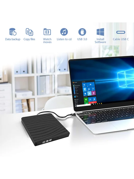 Портативный дупликатор дисков Plug & Play для ПК, вариант, фото 2