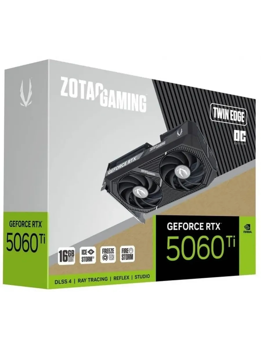 ZOTAC Видеокарта PCI-E 5.0 RTX 5060TI 16GB TWIN