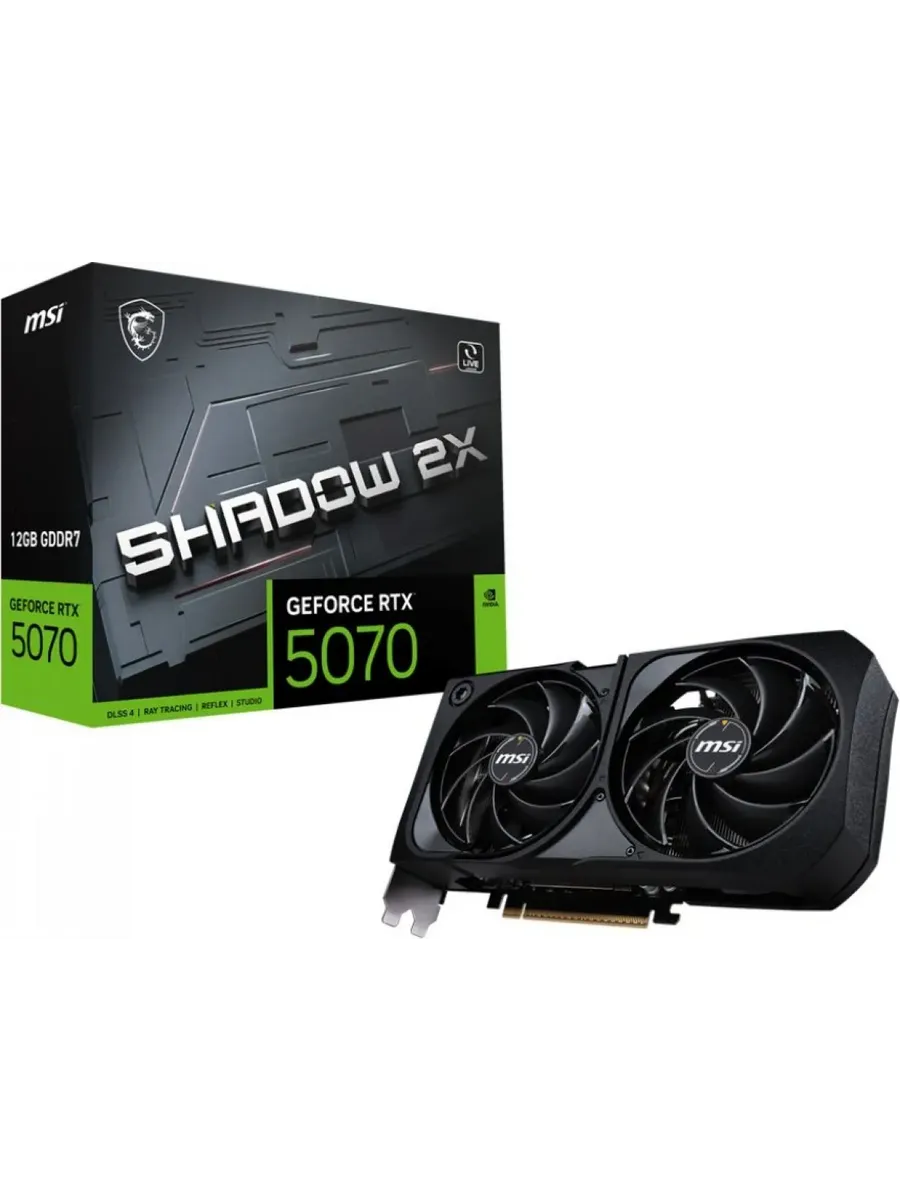 Видеокарта PCI-E 5.0 RTX 5070 12G SHADOW 2X MSI 1278597770 купить в интернет‑магазине Wildberries