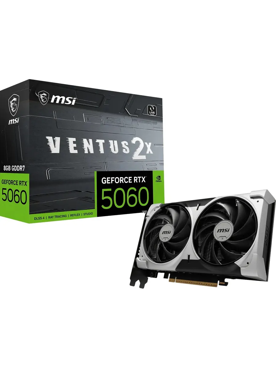MSI Видеокарта PCI-E 5.0 RTX 5060 8G VENTUS 2X V1