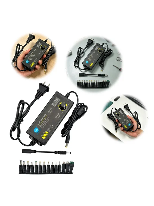 Регулятор напряжения 3-36V 1.7A 60W с LED дисплеем, кабель, 60 Вт, фото 2