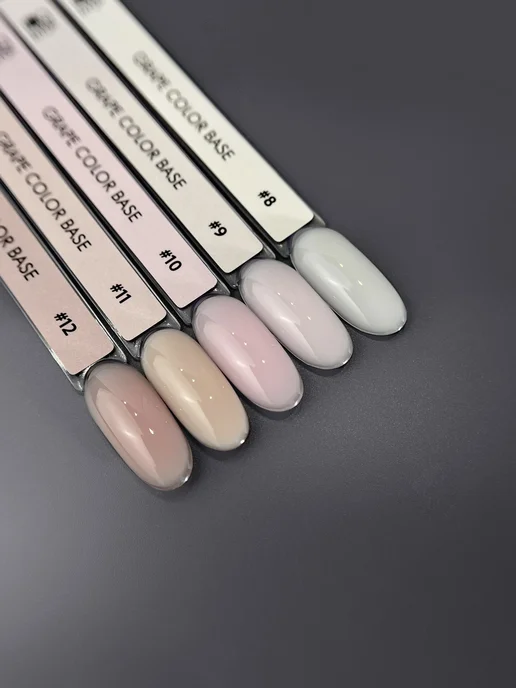Grape Professional Камуфлирующая база Color base 12 для ногтей, бежевый, фото 5
