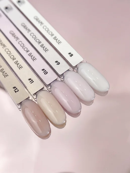 Grape Professional Камуфлирующая база Color base 12 для ногтей, бежевый, фото 7