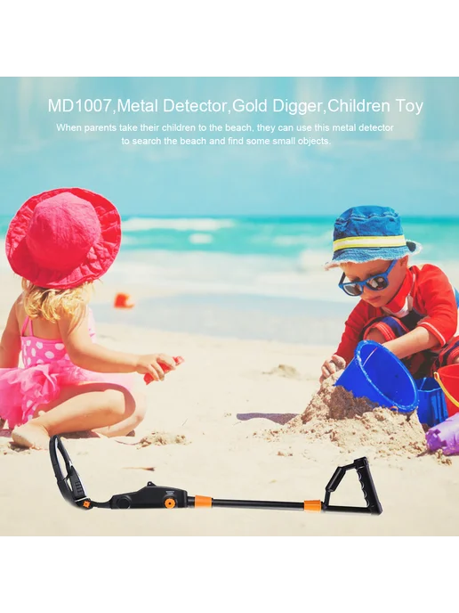 MD1008 Детектор металла для детей, поиск золота и монет, золотой, фото 3