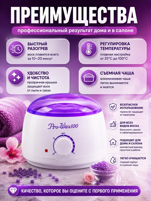 Выгодная Покупка PRO Воскоплав для депиляции эффективный универсальный, вариант, фото 3