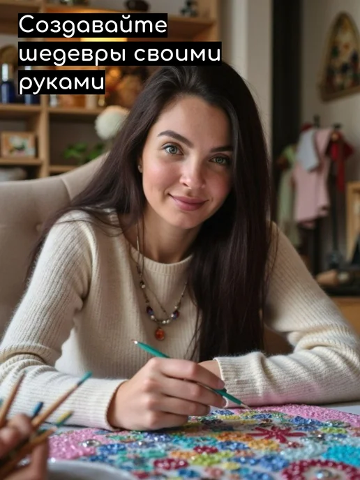 Yanny Art Алмазная мозаика на подрамнике "Союз", оранжевый, фото 7