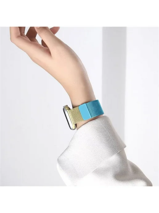 MyPads Металлический ремешок для часов Xiaomi Poco Watch с магни, синий, фото 5