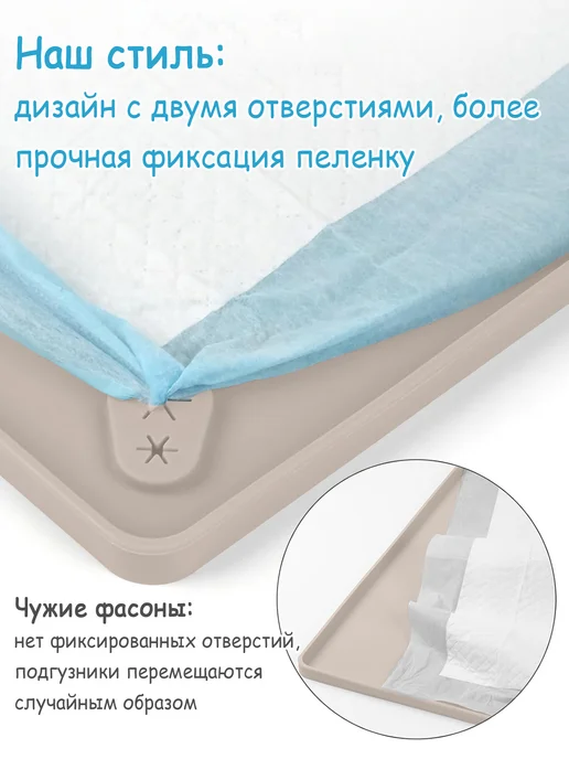 Силиконовый коврик для животных,Лоток для собак под пеленку, бежевый, фото 5