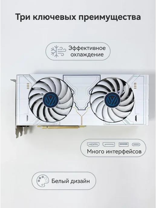 Видеокарта GeForce RTX 2080 Ti 22 ГБ игровая для компьютера, 22 ГБ, фото 4