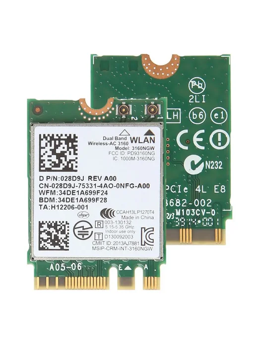 Wi-Fi карта Intel 3160NGW 2,4 5 ГГц AC, Bluetooth 4.0 NGFF, вариант, фото 2