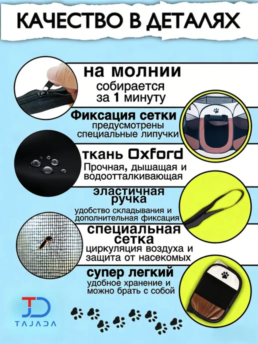 74 d серый складной в квартиру (клетка) для собаки (S), серый, фото 5