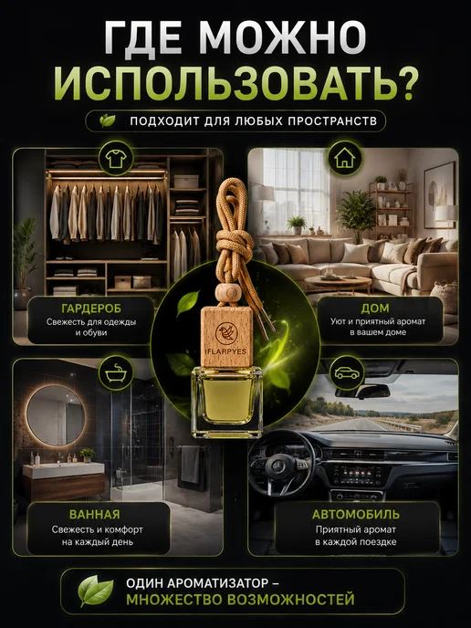 FLAPPYES Ароматизатор в Машину - Автопарфюм Bitter Peach персик, вариант, фото 7