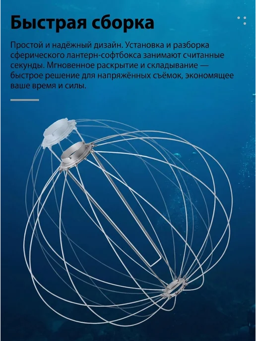 Софтбокс сферический CS-85D, черный, фото 2