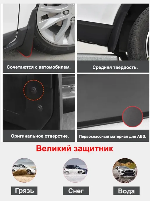 Крыло автомобильное, Брызговики для Tenet T7 2025 2026 1.6 T, вариант, фото 8
