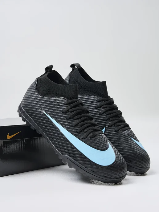 Nike Сороконожки футбольные Mercurial, черный, фото 5