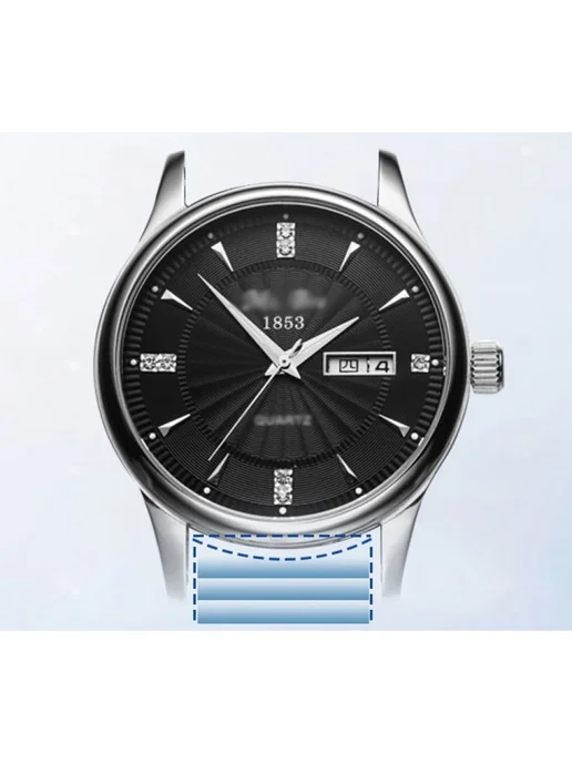MyPads Металлический ремешок для Samsung Galaxy Watch Active 2, черный, фото 4