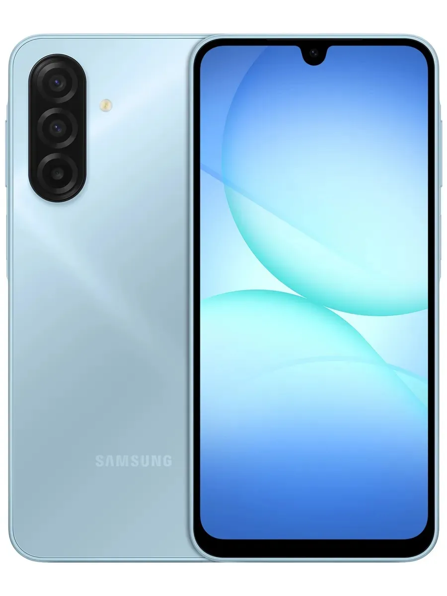 Смартфон Galaxy A17 4G 6 128 ГБ, голубой Samsung 1282178584 купить в интернет‑магазине Wildberries