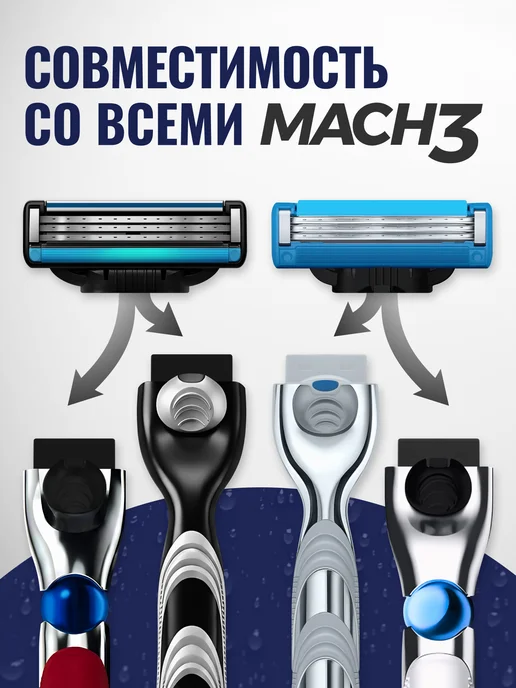 Станок для бритья Бритвенный станок с лезвиями +4 кассеты совместим с Mach3, вариант, фото 2