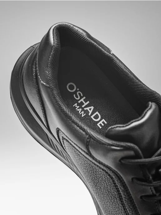 O`SHADE Полуботинки мужские кожаные натуральные, черный, фото 5