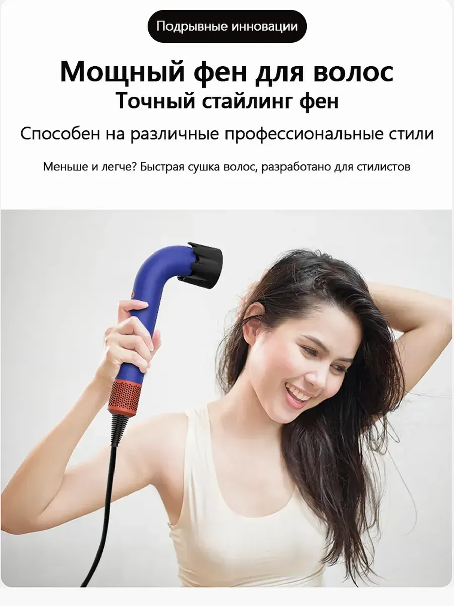 Фен для волос профессиональный с ионизацией мощный — фото 3