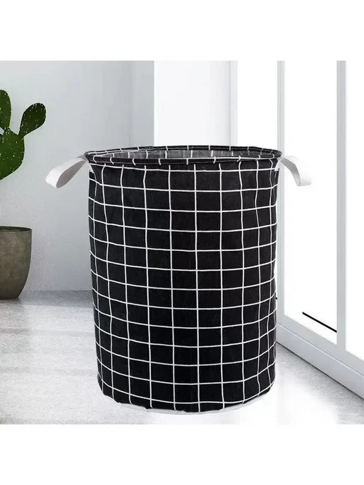 SOULWB Корзина для хранения игрушек складная, черный, фото 3
