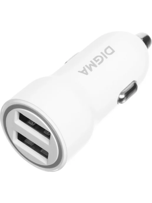 Digma Автомобильное зарядное устройство DGC1С 12W 2,4A, 12 Вт