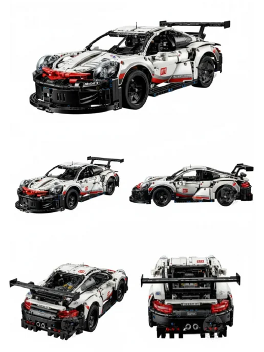 BASEWAY Конструктор машина Porsche 911 RSR на пульте управления, вариант, фото 4
